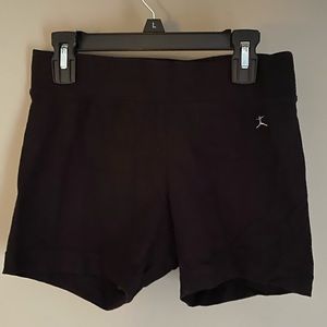 girls black shorts